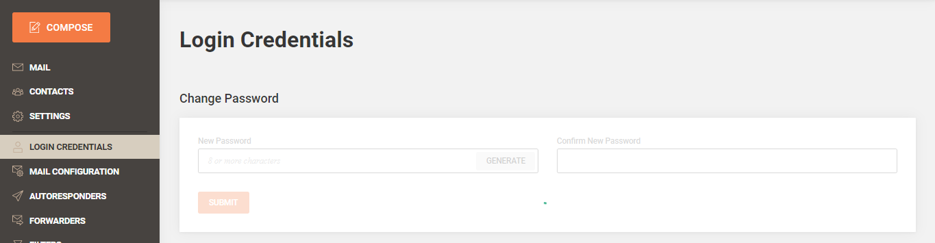 login credentials